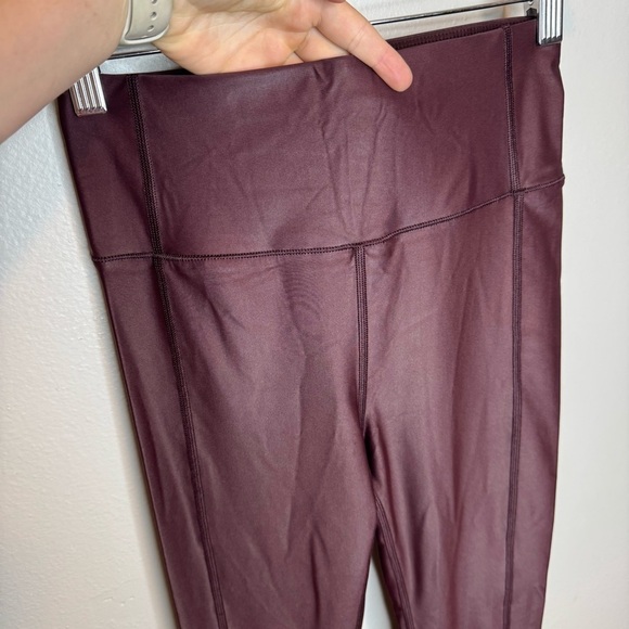 Sweaty Betty High Shine High Waist 7/8 Leggings Burgundy Wine Red - Picture 5 of 11